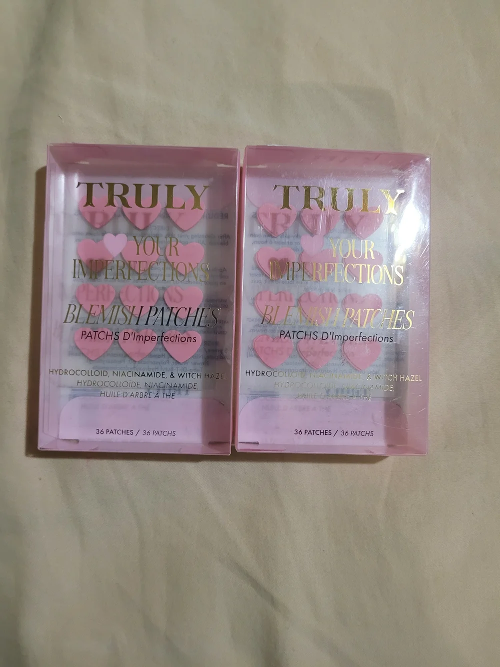 TRULY Pink Heart Blemish Patches Pack of 2